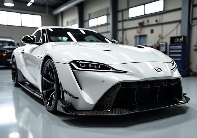 スポーツカーへのワイドボディキット装着