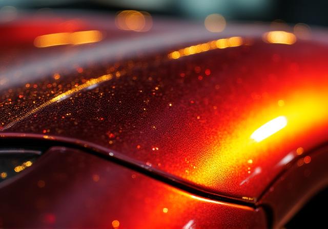 鮮やかなカスタムペイントのディテール