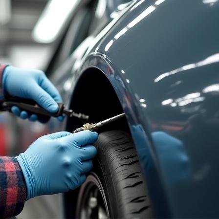 プロによるパネルのチリ合わせ作業