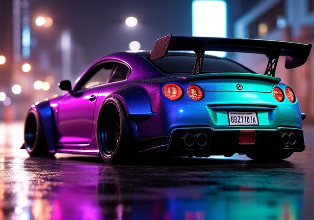 光の角度で色が変わるカラーシフトペイント